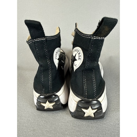 Converse Run‎ Star Hike High Top Platform Sneakers Black White Womens 6.5 Mens 5 - Picture 7 of 11